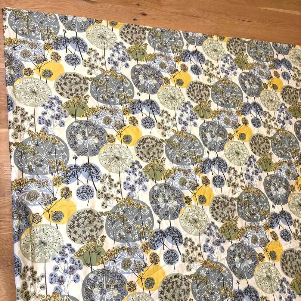 Duvet Cover Garnet Hill Twin Wildflower Dandelion 100% Cotton Soft Cottage